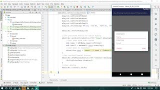 AlertDialog With Custom Layout Programmatically Kotlin  Android Studio Tutorial [upl. by Nalliuq13]