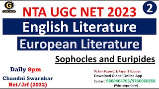 Most important Works of Sophocles and Euripides European Literature for NET ExamEnglish Literature [upl. by Aiciram]