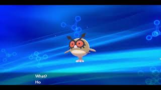 Hoothoot Evolving Into Noctowl Pokemon Sword amp Shield [upl. by Christabel]