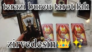 TERAZİ BURCU TAROT FALI ZİRVEDESİN ✨👑 tarot fal tarotfalı aşkfalı teraziburcu kahvefalı [upl. by Eiramassenav]