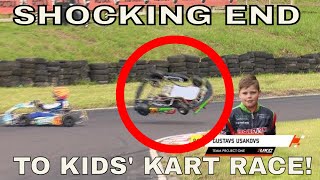 SHOCKING END to Kids Kart Race Most Watched Kart Race Ever in First Month on YT UKC Rd 3 Wigan [upl. by Quintus]