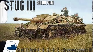 WW2 Color footage StuG III  Sturmgeschütz III [upl. by Trebleht380]