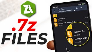 How To Open 7z Files on Android [upl. by Lapides73]