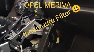 Opel Meriva Innenraum Filter Indoor Filter Pollenfilter wechseln 🛠️ [upl. by Okomom]