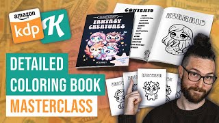 How To Research Create And List Your First Coloring Book On Amazon KDP  Full Masterclass [upl. by Dardani941]