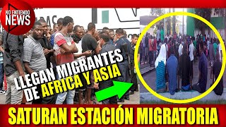 Migrantes de Africa y Asia saturan estación migratoria en Chiapas [upl. by Rednaskela219]