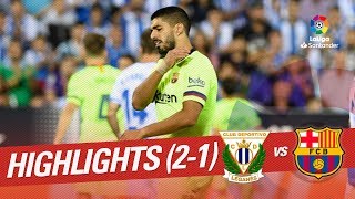 Resumen de CD Leganés vs FC Barcelona 21 [upl. by Yolanthe917]