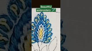 Beautiful embroidery design 🪡youtubeshorts shorts [upl. by Nymassej679]