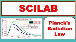 SCILAB Plancks Radiation Law  Plot Spectral Energy Density with Frequency and Wavelength [upl. by Yenaiv]