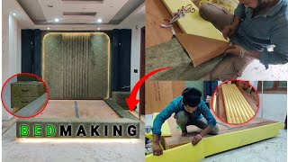 Modern bad back cushion design 2024🔥bed Headboard design for bed [upl. by Klarika]