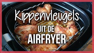 Kippenvleugels uit de Airfryer met Frietjes recept [upl. by Ogeid692]