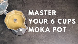 How to Make Coffee with 6 CUPS MOKA POT [upl. by Ymot620]