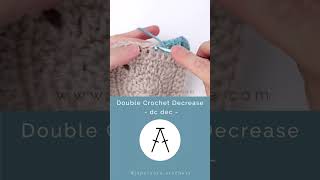 Double Crochet Decrease  Crochet Symbol and Stitch Demo [upl. by Cantu307]