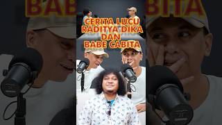 Raditya dika cerita kocak makan sushi bareng Alm Babe Cabita podcast shortvideo shorts [upl. by Elraet]