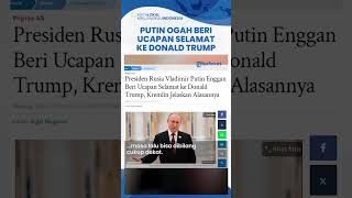 Beda dengan Prabowo Presiden Rusia Vladimir Putin Ogah Beri Selamat Donald Trump Menang Pilpres AS [upl. by Merriott]