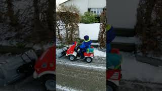 RollyToys Elektroumbau Unimog mit Schneepflug [upl. by Candace]