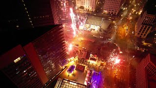 Silvester Berlin Potsdamer Platz 4K Drohnenaufnahmen [upl. by Ysac]