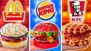 ПОВТОРИЛ САМЫЕ РЕДКИЕ БУРГЕРЫ В МИРЕ ИЗ McDonald’s  Burger King  KFC [upl. by Ahsinert]