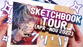 Sketchbook Tour AprNov 2022 [upl. by Ailgna]