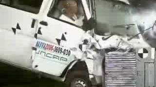 Crash Test 2007 Mitsubishi Minicab Frontal JNCAP [upl. by Hillary]