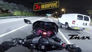 TEST TMAX 530 Akrapovic 2  Top Speed  Bonus FIN 🇺🇸 [upl. by Peony933]