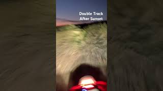 Crf300L  Rising Just After Sunset With A Baja Designs Light Dual Sport Motorcycles [upl. by Jehias]