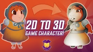 Creating a 3D Game Character From Start to Finish [upl. by Brad]