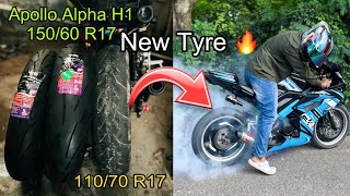 Apollo Alpha H1 15060 R17 amp 11080 R17 Tyre Installed In My R15 V3  SM Vlogs [upl. by Ecille]