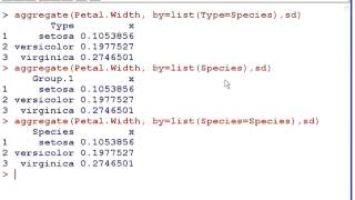 Computing with R  The Aggregate Function [upl. by Aierdna]