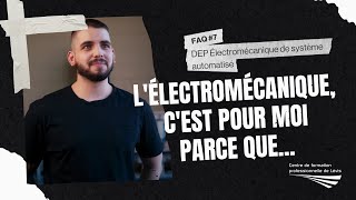 L’électromécanique c’est pour moi parce que… [upl. by Ahsitneuq]