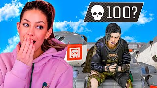 LuluLuvely 100 Kills In Three Strikes  LuluLuvely Apex Legends [upl. by Lacie852]