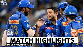 MI vs SRH 55th Match IPL 2024 Highlights  IPL Highlights 2024  Cricket ipl 2024 highlights today [upl. by Mert438]