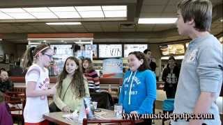 Christmas Flash Mob at Tim Hortons  Happy Xmas Cover [upl. by Obmar]