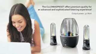 Conceptronic Dancing Lightshow Water Speakers – Superior Set CLLDWASPKSET [upl. by Anyk791]