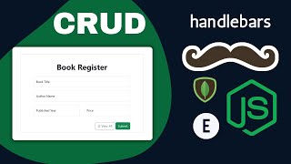Complete CRUD with Nodejs Express MongoDB amp ExpressHandlebars [upl. by Lasonde]