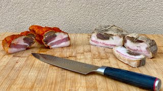 GUANCIALE fatto in casa 🥓 GUANCIALE PICCANTE per Pasta AMATRICIANA e GUANCIALE PEPATO per CARBONARA [upl. by Ahsiena991]