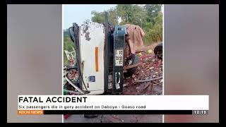 Fatal Accident Six passengers die in gory accident on Daboya  Goaso road  Premtobre Kasee [upl. by Aretahs]