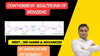 CONVERSION OF BENZENE TO TOLUENE  ACETOPHENONE  BENZOIC ACID  HYDROCARBONS CLASS 11 CHEMISTRY [upl. by Leryt]