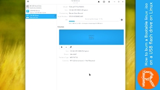 How to burn a Bootable linux iso on a USB flash drive on Linux [upl. by Arlo]