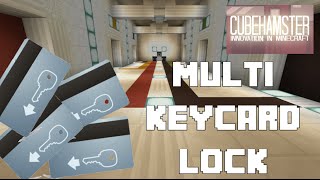 Multi Keycard Reader Lock System in Minecraft [upl. by Babb570]