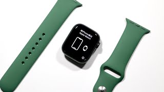 How To Attach Bands To Apple Watch Series 7 [upl. by Lrig875]