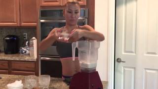 Easy Peanut Butter Chocolate Banana Protein Smoothie Recipe [upl. by Relyks]