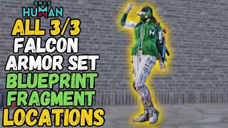 All Falcon Armor Set Blueprint Locations in Once Human [upl. by Honeyman]