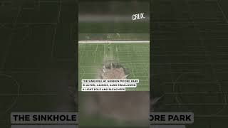 Mine Collapse Causes Sinkhole In Illinois Football Field [upl. by Akired]