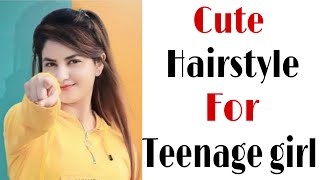 cute hairstyle for teenagers  amazing hairstyle  easiest hairstyle  trendy hairstyle [upl. by Hairym]