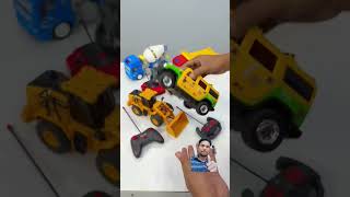 Damper truck mixer track RC Hummer car remote control excavator testing AH shorts [upl. by Gwyneth]