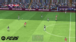 FC 25s MOST REALISTIC GameplayManchester United vs Aston Villa  Premier League 2425 [upl. by Afital]