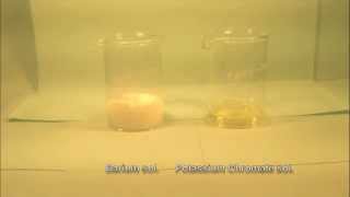 Reaction of Barium solution with Potassium chromate solution [upl. by Leesen]