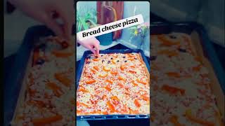 Bread cheese pizza fryoupage pizzarecipe [upl. by Yanel]