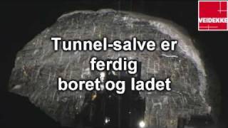 Veidekke Sprengning i tunnel Kvammapakken [upl. by Cairistiona]